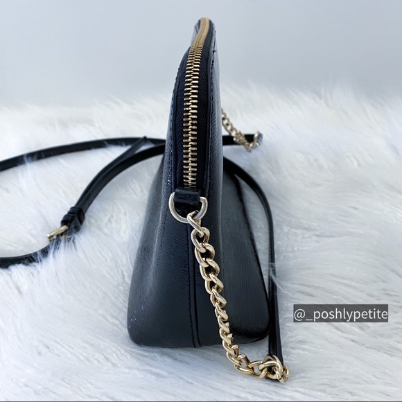 Michael Kors Authentic red & black patent dome crossbody purse bundle deal - Picture 11 of 16